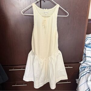 (SOLD) For Love And Lemons Cream Lace-Trimmed Billie Dress